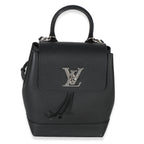 Louis Vuitton Black Calfskin Lockme Mini Backpack