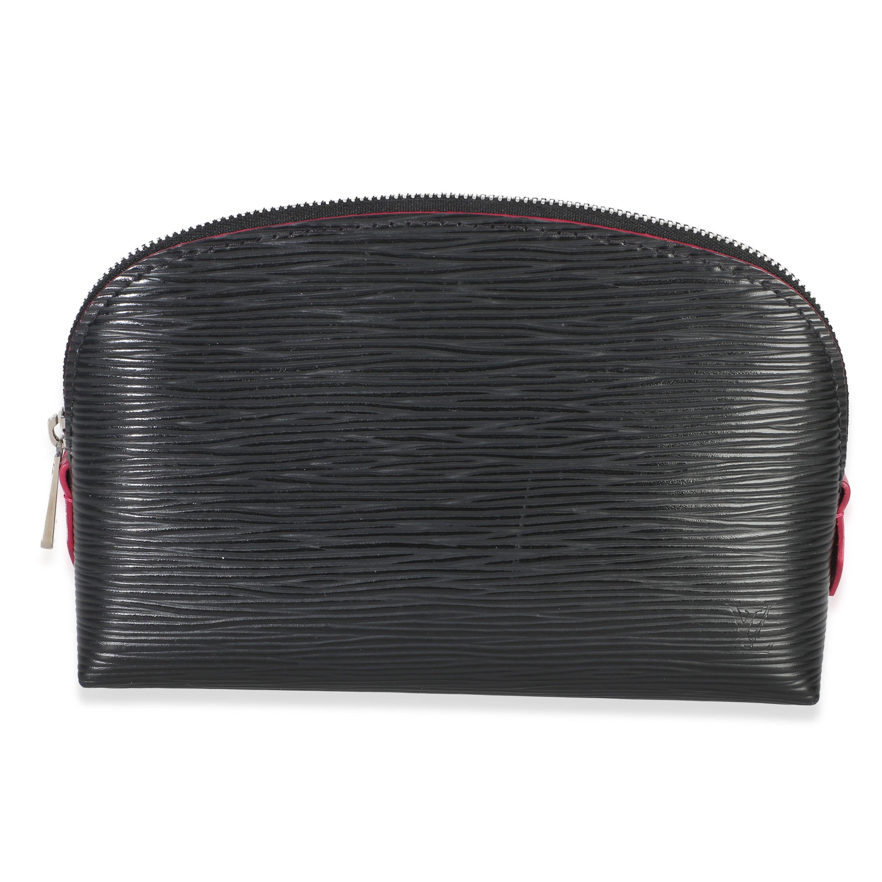 Louis Vuitton Black Epi Leather Cosmetic Pouch