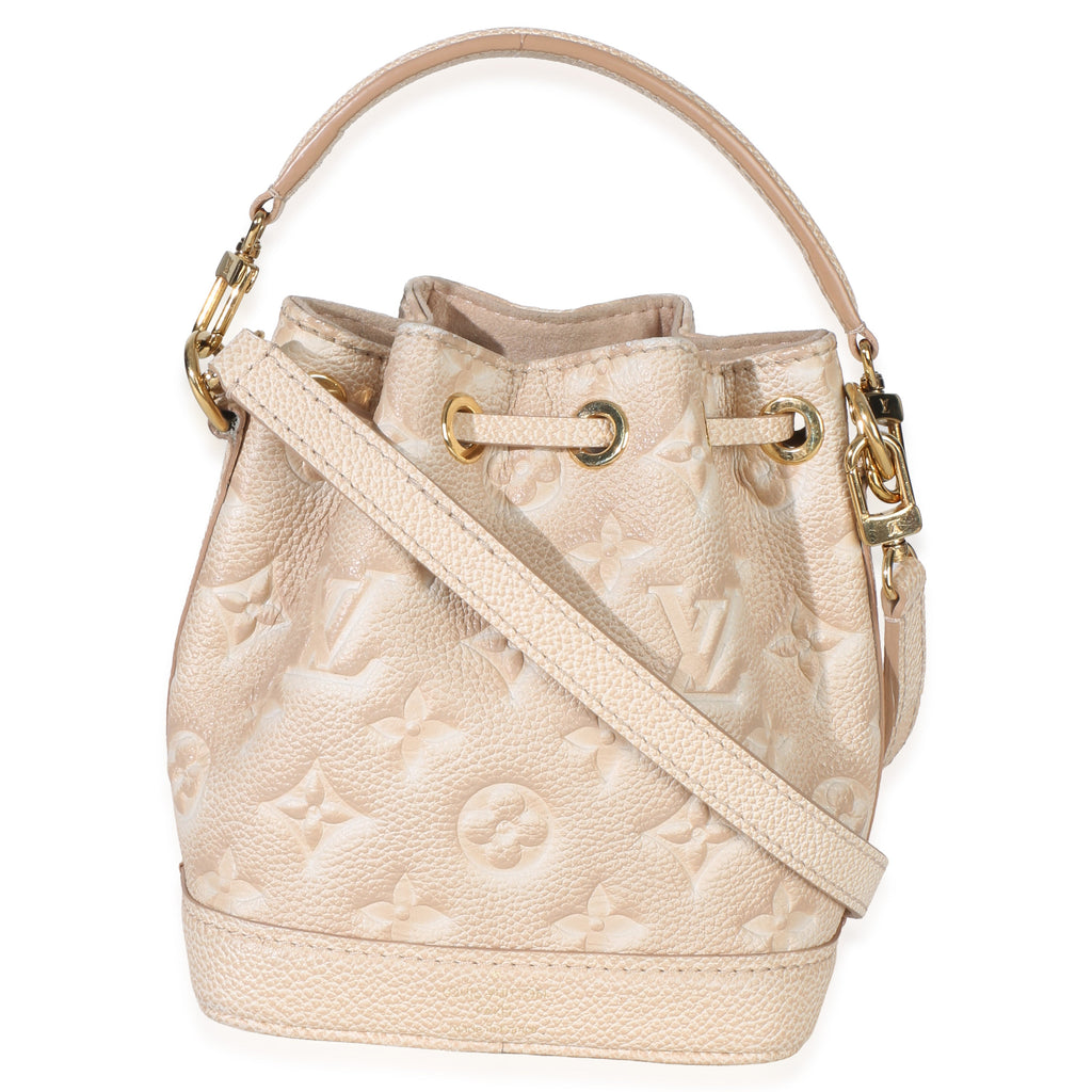 Louis Vuitton Beige Clair Monogram Empreinte Stardust Nano Noe