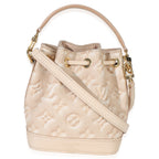 Louis Vuitton Beige Clair Monogram Empreinte Stardust Nano Noe