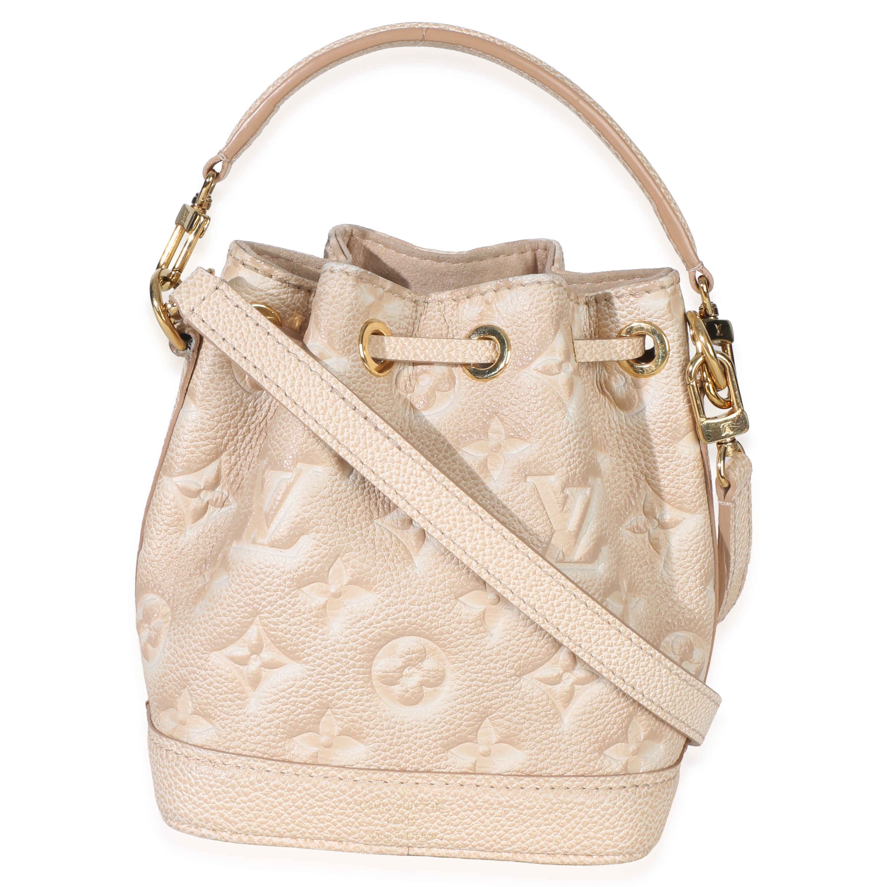 Louis Vuitton Beige Clair Monogram Empreinte Stardust Nano Noe