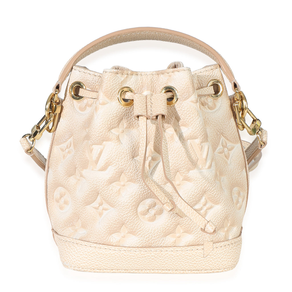 Louis Vuitton Beige Clair Monogram Empreinte Stardust Nano Noe
