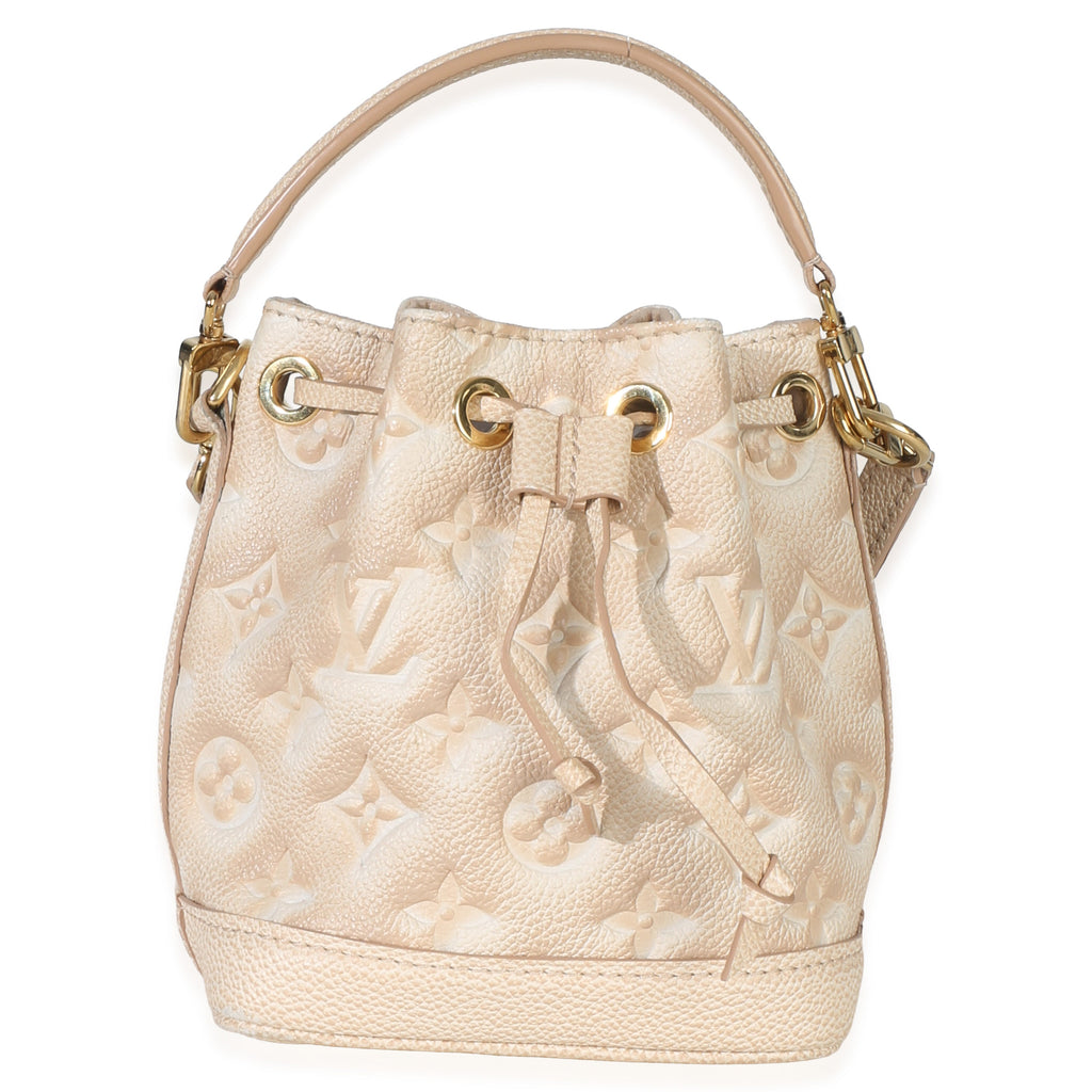 Louis Vuitton Beige Clair Monogram Empreinte Stardust Nano Noe