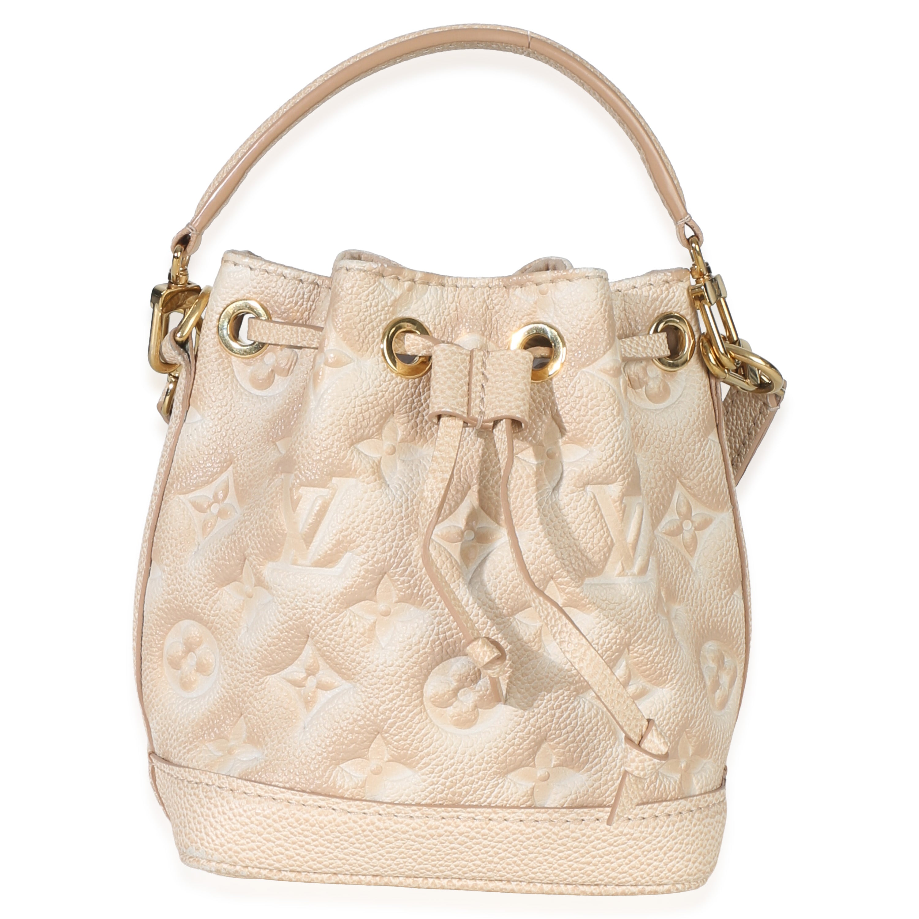 Louis Vuitton Beige Clair Monogram Empreinte Stardust Nano Noe