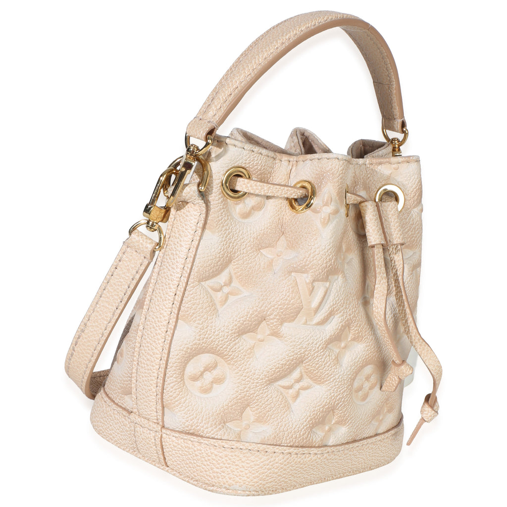 Louis Vuitton Beige Clair Monogram Empreinte Stardust Nano Noe