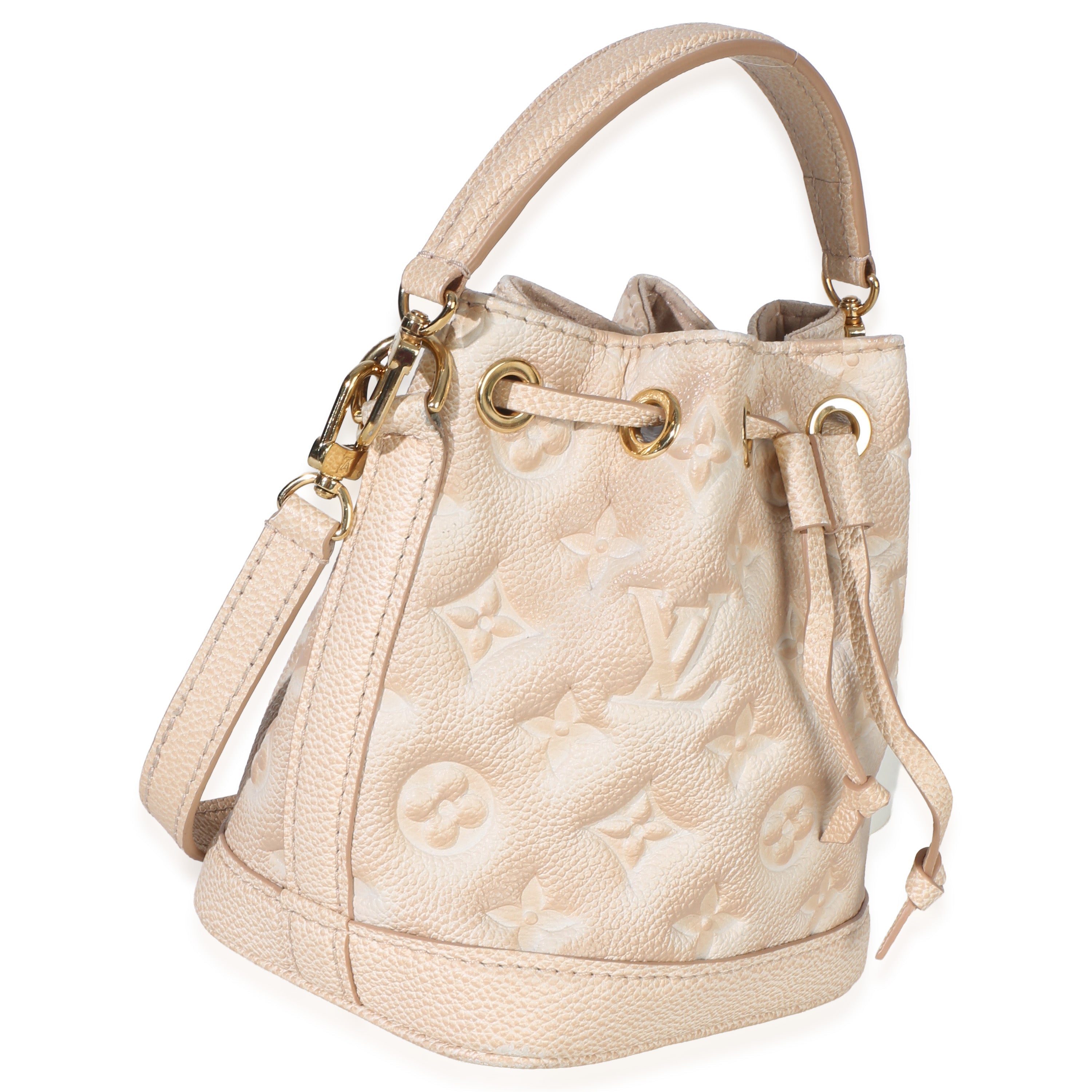 Louis Vuitton Beige Clair Monogram Empreinte Stardust Nano Noe