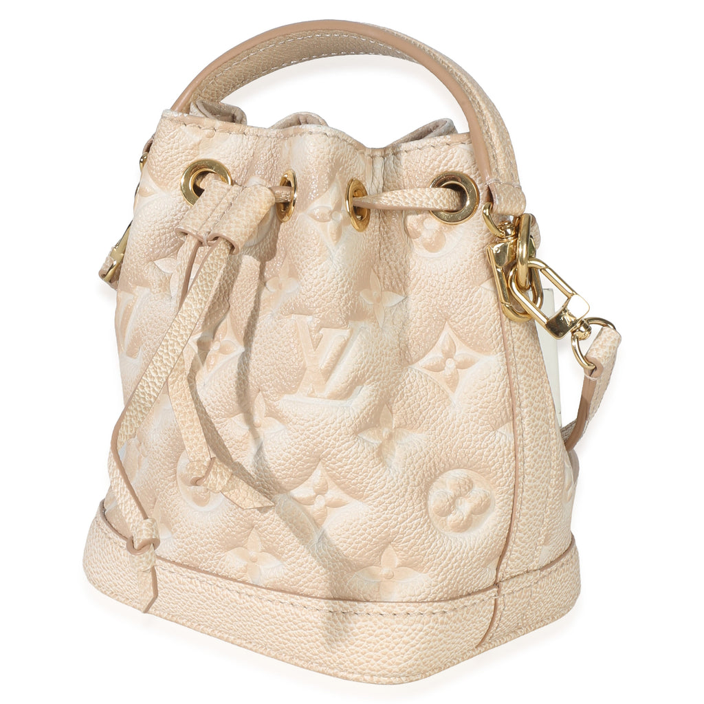 Louis Vuitton Beige Clair Monogram Empreinte Stardust Nano Noe