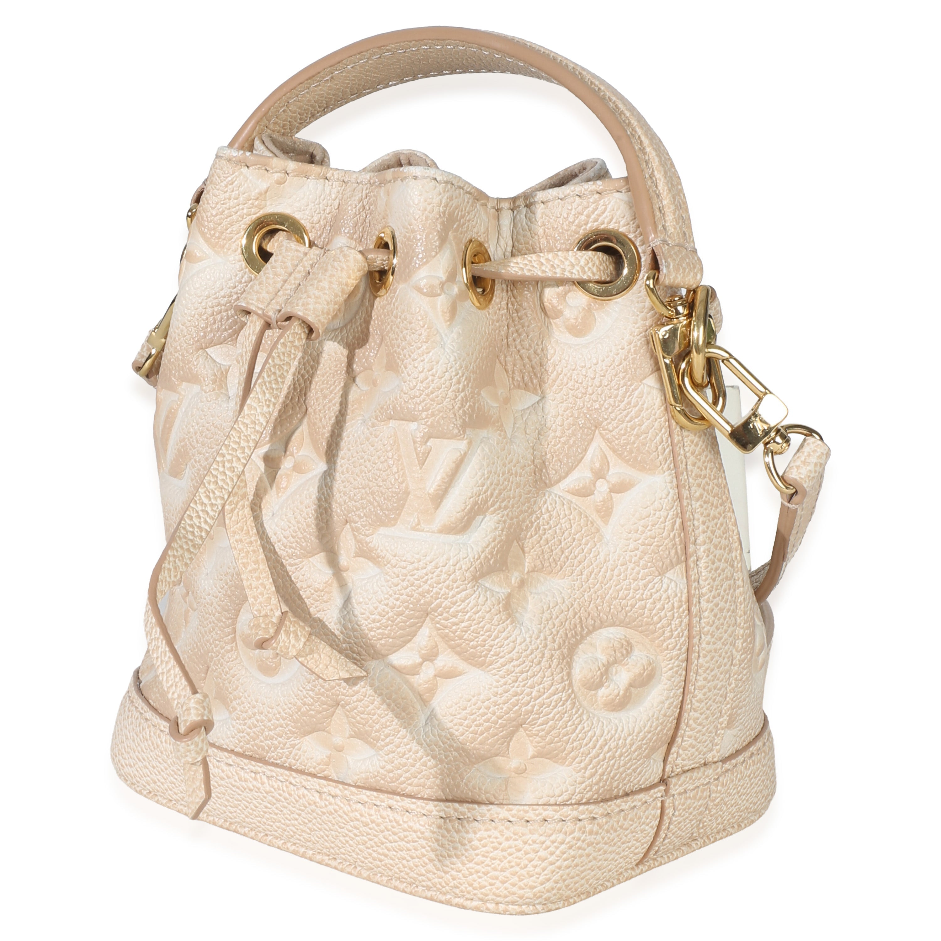 Louis Vuitton Beige Clair Monogram Empreinte Stardust Nano Noe