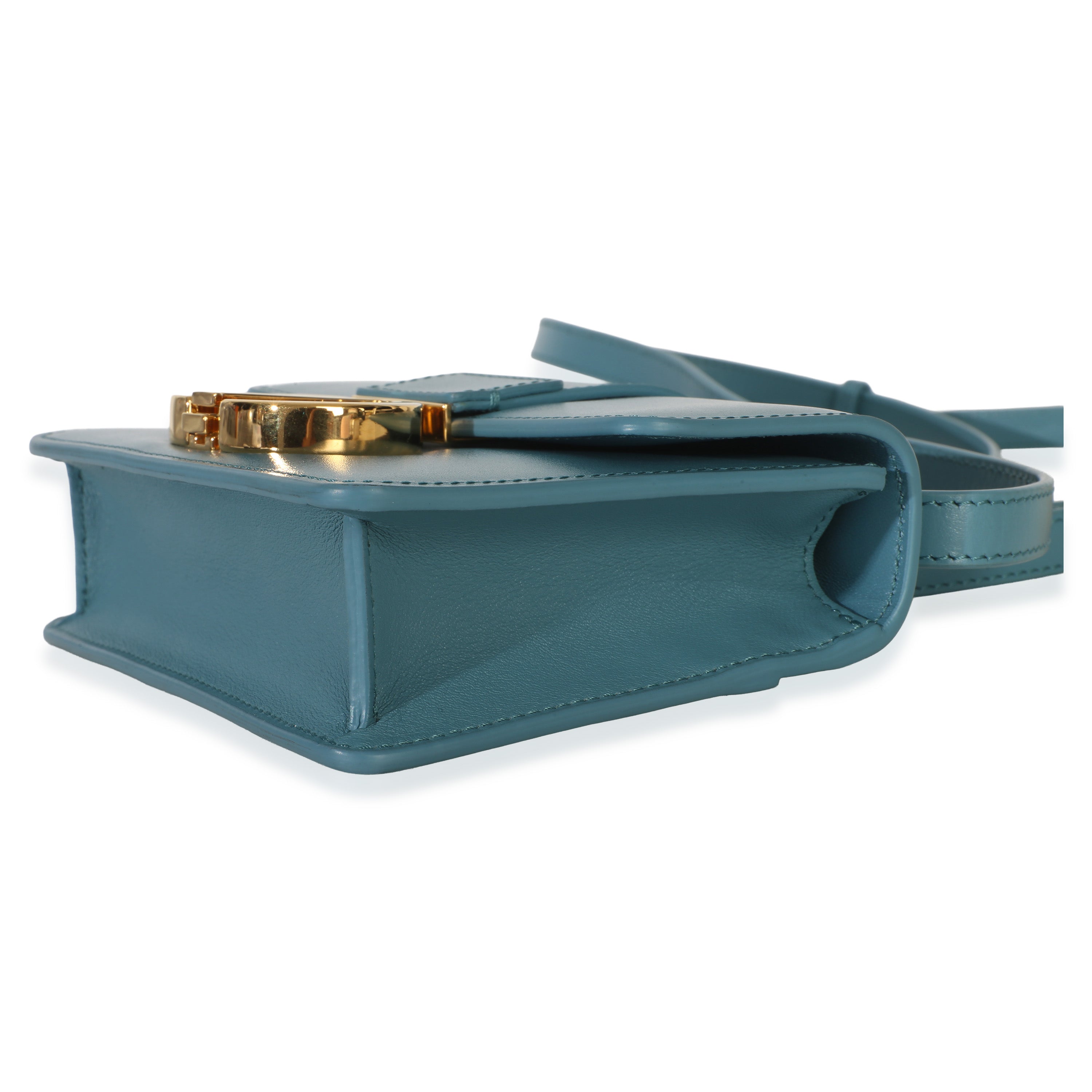 Christian Dior Blue Calfskin 30 Montaigne Micro Bag