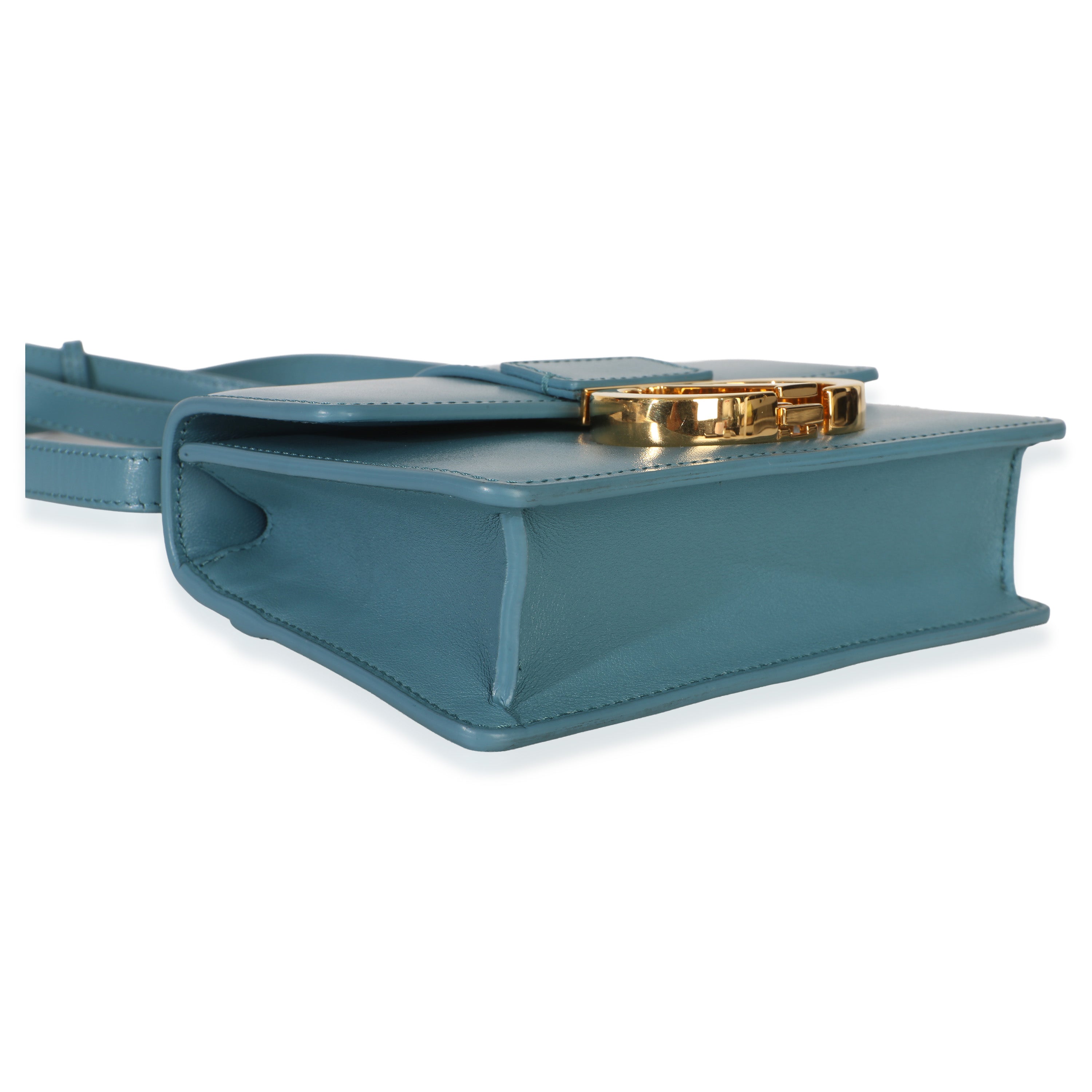 Christian Dior Blue Calfskin 30 Montaigne Micro Bag