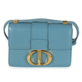 Christian Dior Blue Calfskin 30 Montaigne Micro Bag