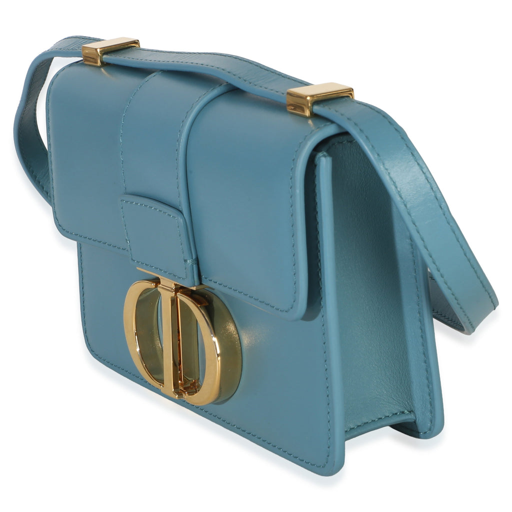 Christian Dior Blue Calfskin 30 Montaigne Micro Bag