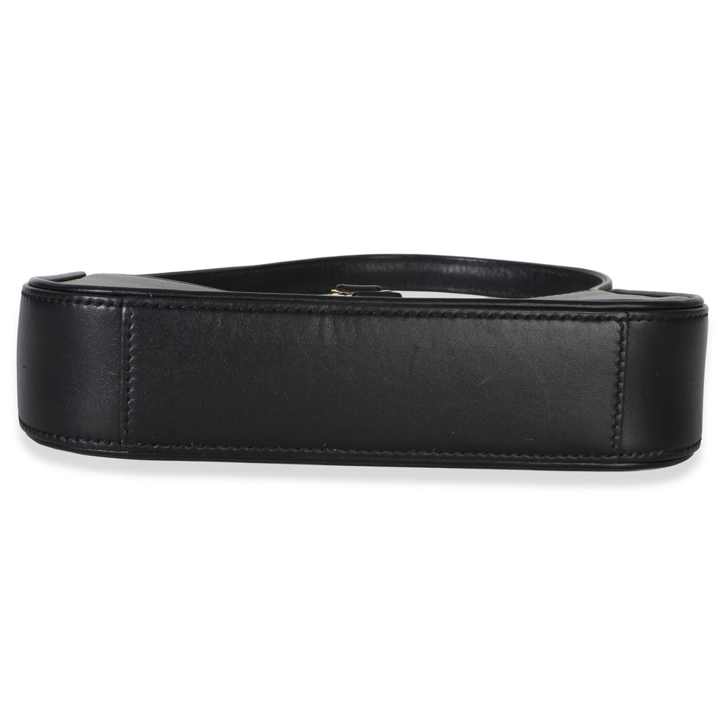 Saint Laurent Black Smooth Calfskin Mini Le 5 A 7 Hobo