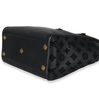 Louis Vuitton Black Calfskin Monogram Tufting On My Side MM