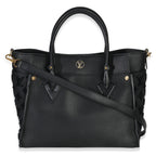 Louis Vuitton Black Calfskin Monogram Tufting On My Side MM