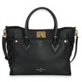 Louis Vuitton Black Calfskin Monogram Tufting On My Side MM