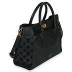 Louis Vuitton Black Calfskin Monogram Tufting On My Side MM