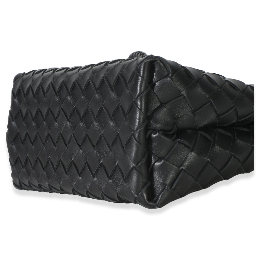 Black Nappa Intrecciato Small Andiamo Bag