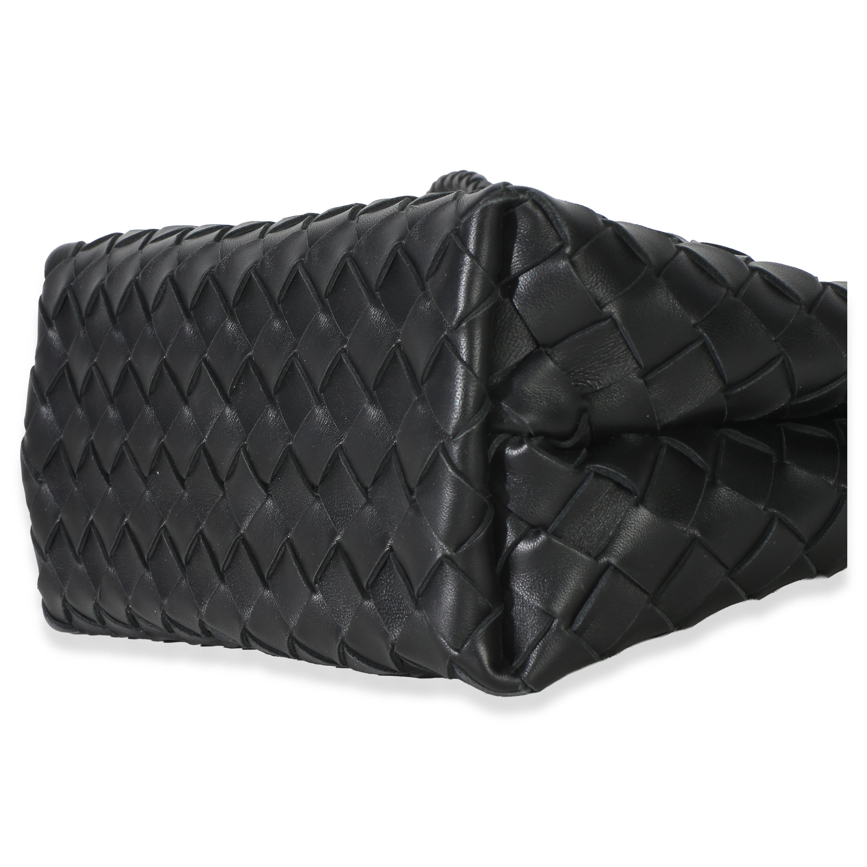 Black Nappa Intrecciato Small Andiamo Bag