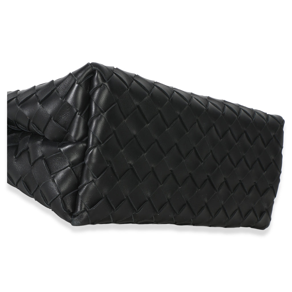 Black Nappa Intrecciato Small Andiamo Bag