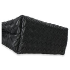 Black Nappa Intrecciato Small Andiamo Bag
