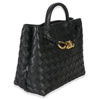 Black Nappa Intrecciato Small Andiamo Bag