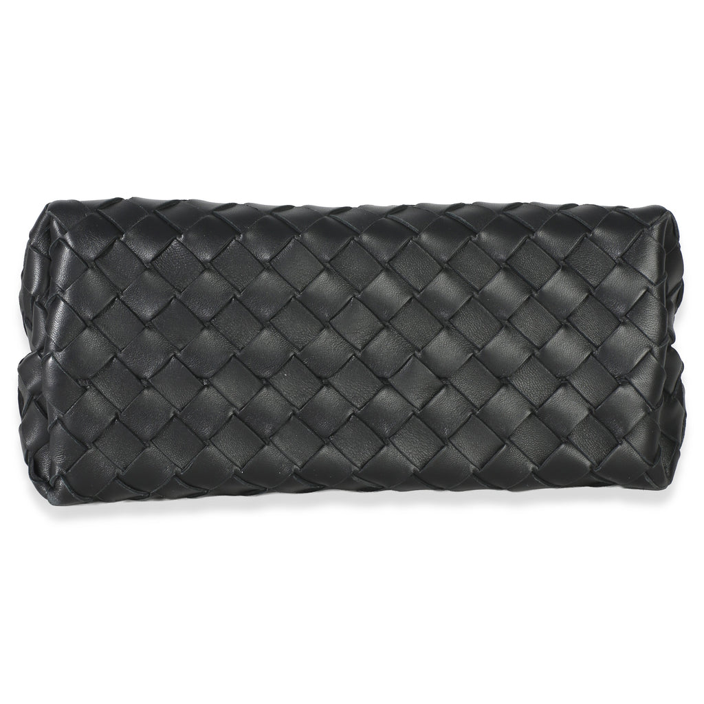 Black Nappa Intrecciato Small Andiamo Bag