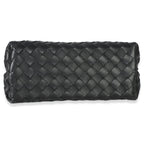 Black Nappa Intrecciato Small Andiamo Bag
