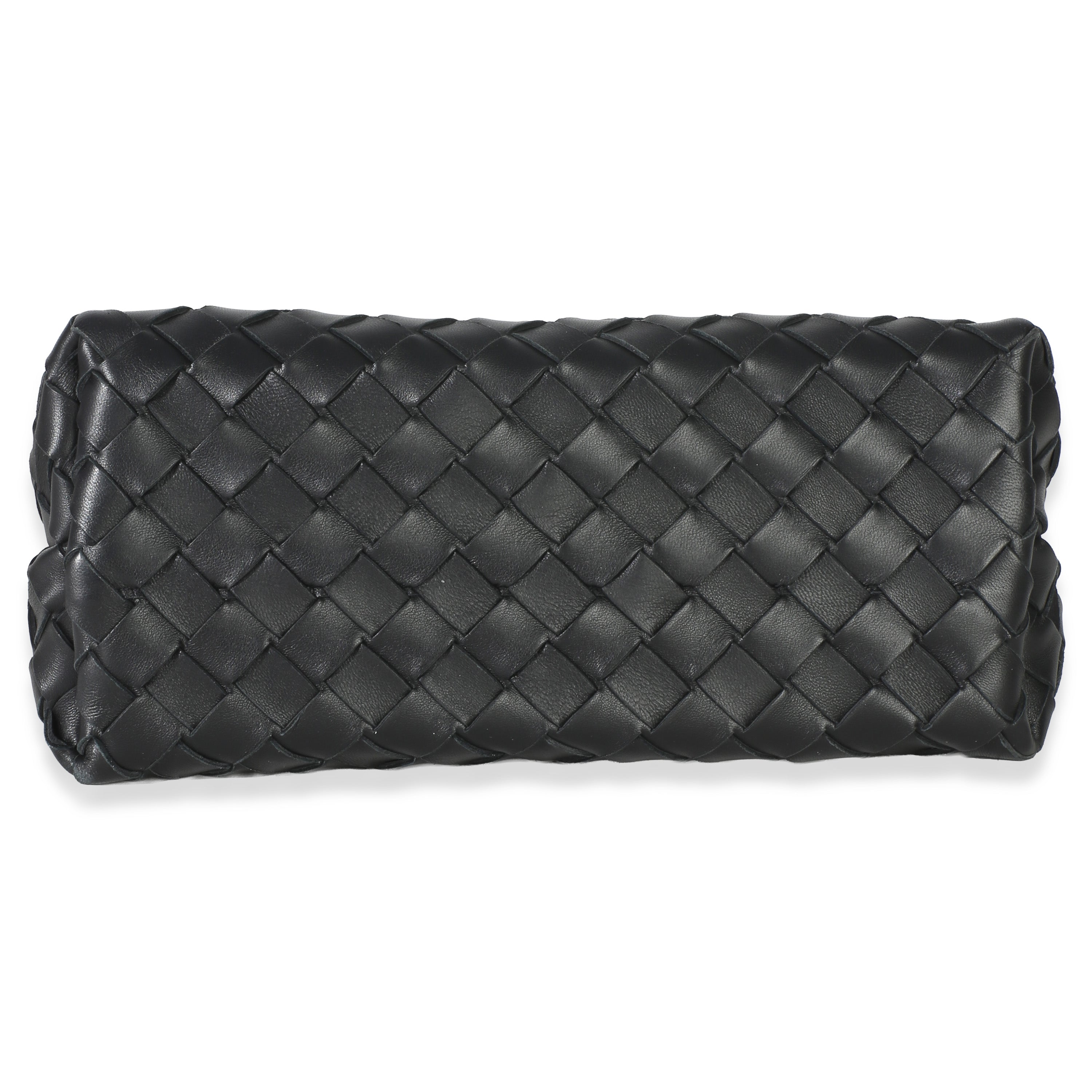 Black Nappa Intrecciato Small Andiamo Bag
