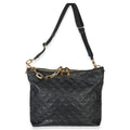 Louis Vuitton Black Monogram Embossed Lambskin Coussin MM Hobo