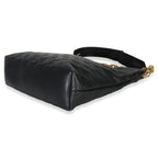 Louis Vuitton Black Monogram Embossed Lambskin Coussin MM Hobo