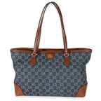 Gucci Blue New Denim GG Monogram Dollar Calfskin Medium Ophidia Shopping Tote
