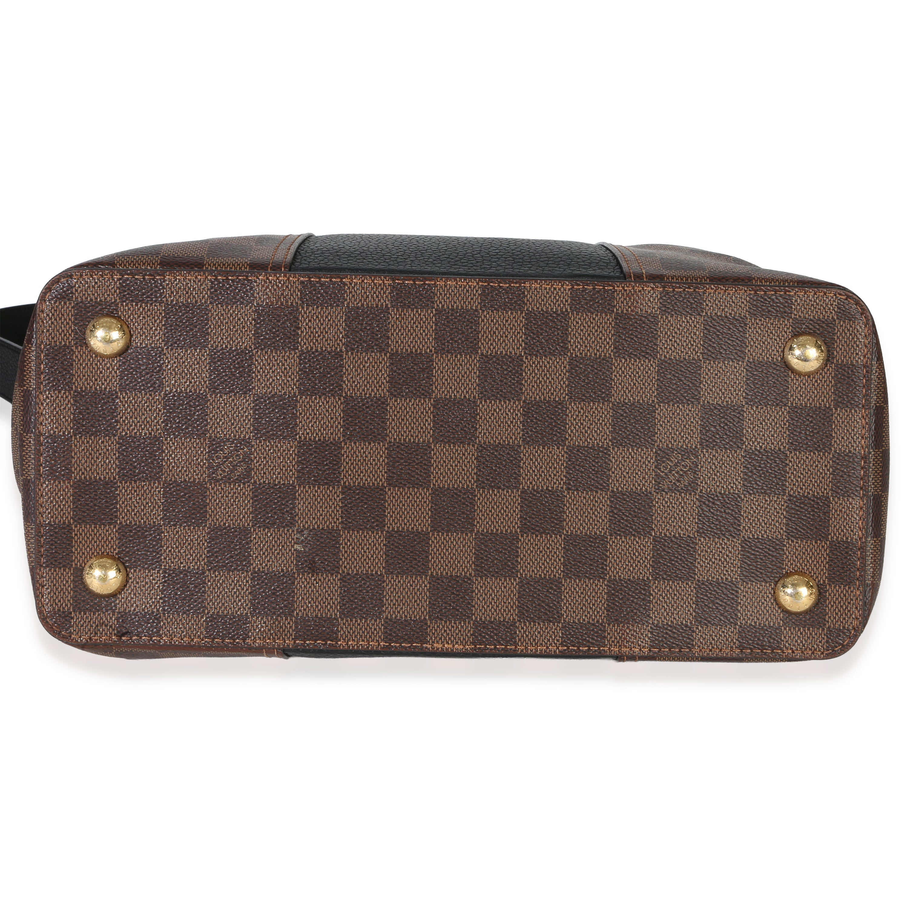 Louis Vuitton Canvas Damier Ebene Taurillon Jersey Tote