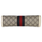 Gucci Cream GG Supreme Web Ophidia GG Small Shoulder Bag