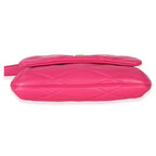 Saint Laurent Pink Diamond Quilted Lambskin Le 5 a 7 Shoulder Flap Bag