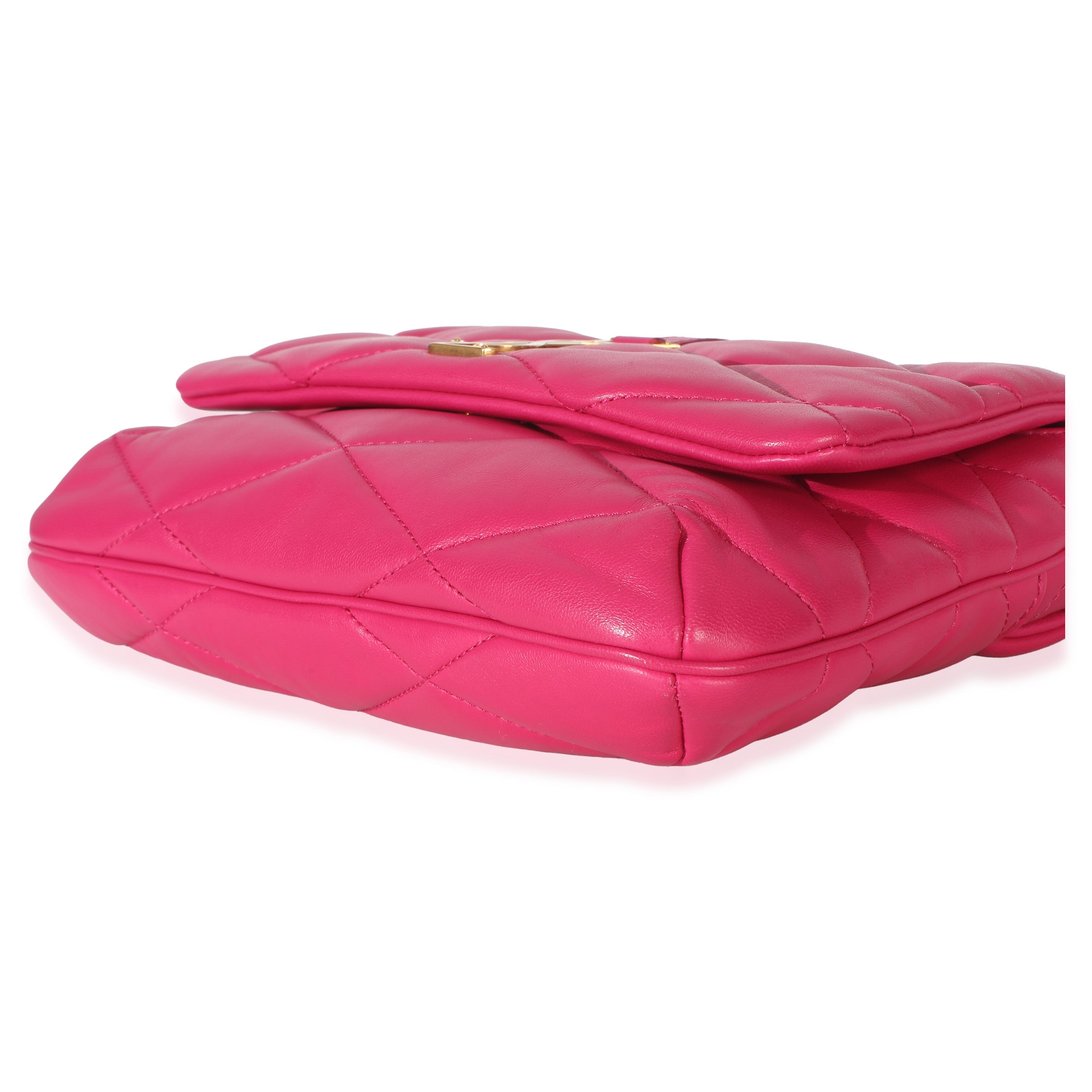 Saint Laurent Pink Diamond Quilted Lambskin Le 5 a 7 Shoulder Flap Bag