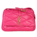 Saint Laurent Pink Diamond Quilted Lambskin Le 5 a 7 Shoulder Flap Bag