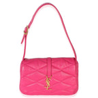 Saint Laurent Pink Diamond Quilted Lambskin Le 5 a 7 Shoulder Flap Bag