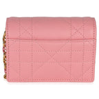Christian Dior Pink Macrocannage Calfskin Micro Miss Caro Chain Bag
