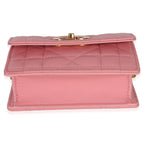 Christian Dior Pink Macrocannage Calfskin Micro Miss Caro Chain Bag