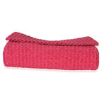Saint Laurent Pink Raffia Medium Kate Chain Bag