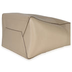 Taupe Soft Grained Calfskin Medium Sangle Bucket Bag
