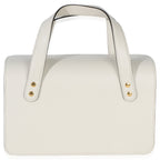 Gucci Mystic White Calfskin Small Horsebit 1955 Foldover Top Handle Bag