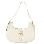 Saint Laurent Cream Smooth Calfskin Le Fermoir Hobo