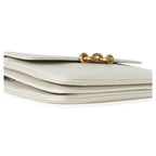 Saint Laurent Cream Smooth Calfskin Le Maillon Satchel