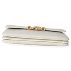 Saint Laurent Cream Smooth Calfskin Le Maillon Satchel
