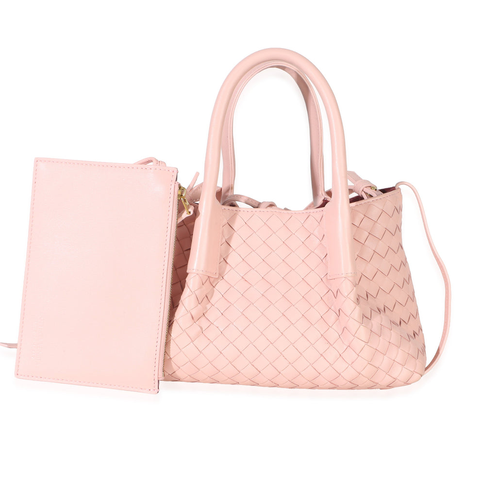 Rose Nappa Intrecciato Small Pinacoteca Tote