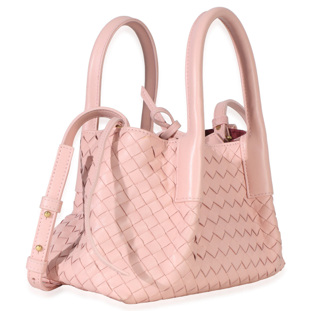 Rose Nappa Intrecciato Small Pinacoteca Tote