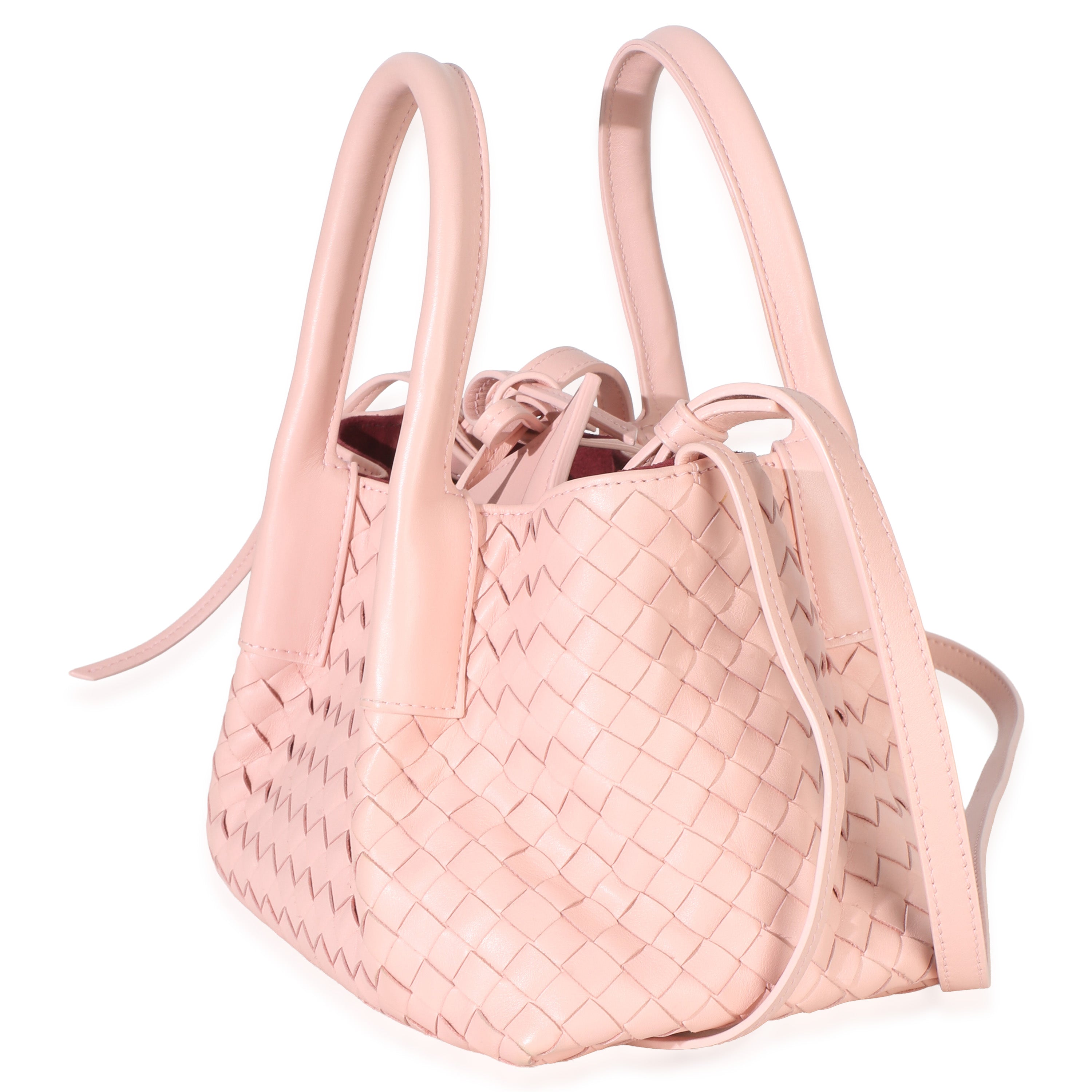Rose Nappa Intrecciato Small Pinacoteca Tote
