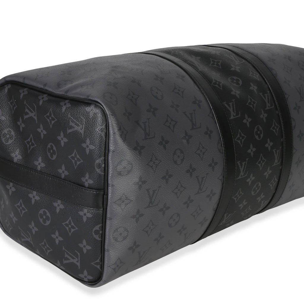 Louis Vuitton Reverse Monogram Eclipse Canvas Keepall Bandouliere 50